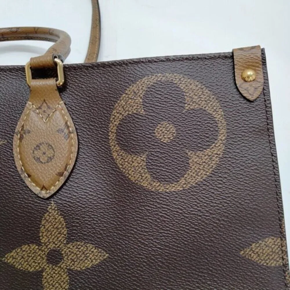 Louis Vuitton OntheGo GM Brown Monogram Giant Tote Bag 1845-052224